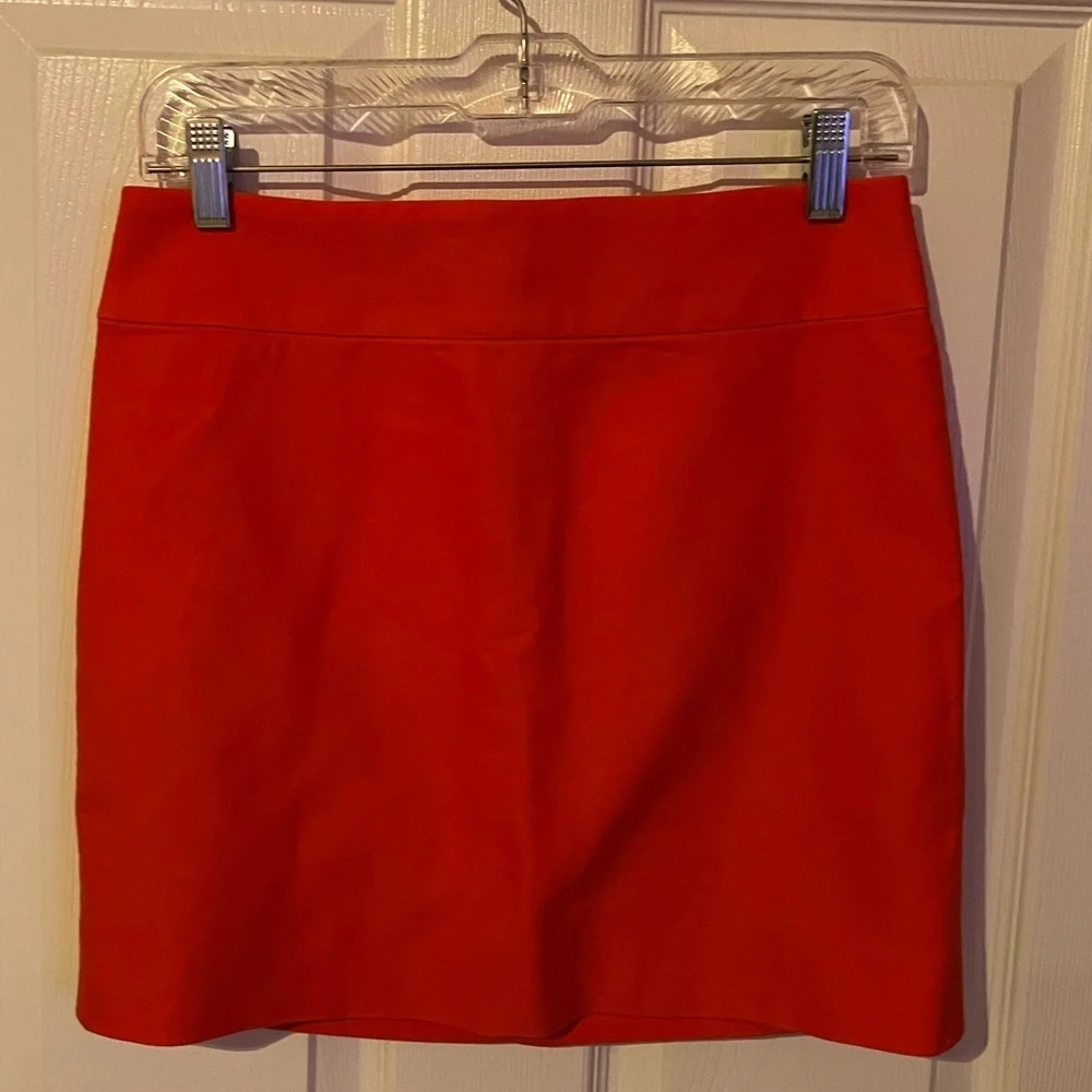 Orange J.Crew much‎ mini skirt size 0